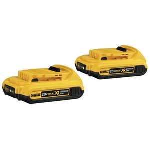 Dewalt DCB203 2 20V MAX Compact XR Lithium Ion Battery 2 Pack 2.0 Ah