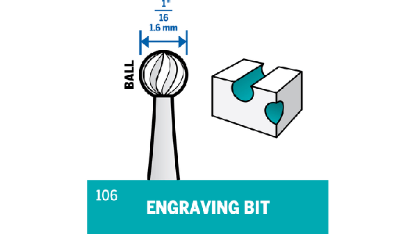 Dremel Cutter, Engraving, 106, 2 Pack - 2 cutters