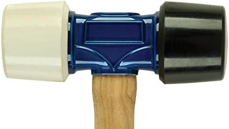 Estwing - DFH-12 Rubber Mallet - 12 oz Double-Face Hammer with Soft/Hard  Tips 