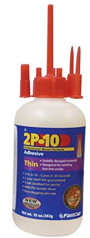 FastCap 2P-10 Professional Thin 10 oz Wood Formula Super Glue Adhesive,  2-Pack