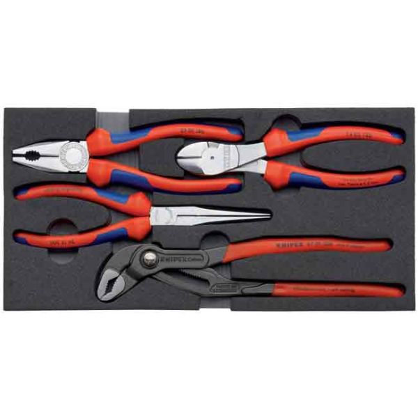 Knipex 002001V01 Pliers Set Basic 4 Pliers In A Foam Tray