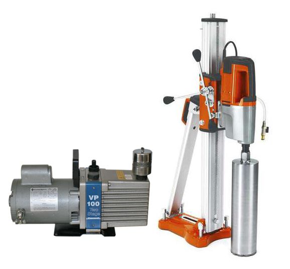 Husqvarna 967980903 DMS280 with DS500 Drill Stand and VP100 Vacuum Pump