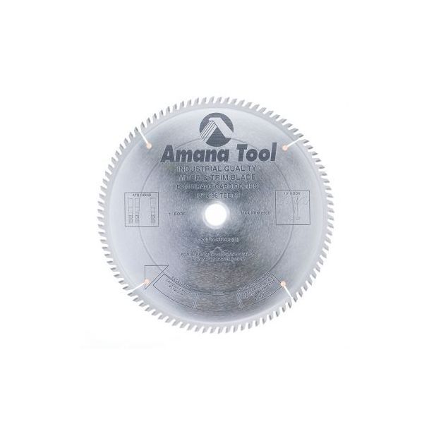 Amana Tool 612960 Carbide Tipped Trim 12 Inch D x 96T ATB, 10 Deg