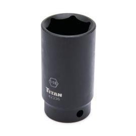 Titan 42336 1-1/8in 1/2in Dr. 6pt SAE Impact Socket