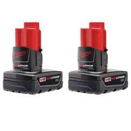 Milwaukee 48-11-2412 M12 Redlithium 2 pack XC Batteries