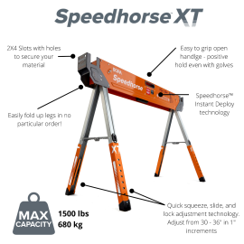 Bora PM-4500T Adjustable Speedhorse XT - Two Pack