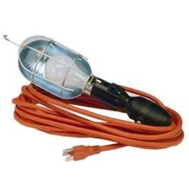 Alert TL-25GM Incandescent Trouble Light w/ Outlet & Metal Guard