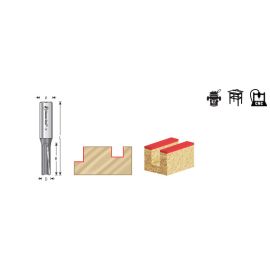 Amana Tool 45422-PS Carbide Tipped 3 Deg Production Shear Straight Plunge High Production 1/2 D x 1-1/2 CH x 1/2 Inch SHK Router Bit