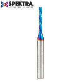 Amana Tools 46225-K Solid Carbide Spektra™ Extreme Tool Life Coated Spiral Plunge 1/8 Dia x 13/16 x 1/4 Inch Shank