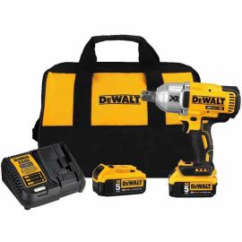 DeWalt DCF897P2 20V MAX XR 5.0 Ah Cordless Li-Ion Brushless 3/4 in. Hog Ring Impact Wrench Kit