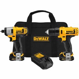 DeWalt DCK211S2 12V MAX* Cordless Li-Ion Drill/Driver / Impact Driver Combo Kit 