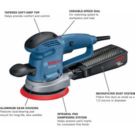 Bosch GEX33-6N 6 In. Multi-Hole Random Orbit Sander/Polisher