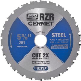 Champion RZR-538-26-S 5-3/8" 26T Circular Saw Blade -Cut Steel | Dynamite Tool