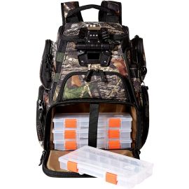 Wild River WCT503 Tackle Tek Recon LED Lit Compact Camo Backpack with Trays by CLC