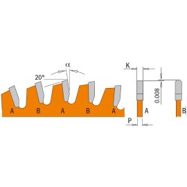 CMT P12096N 1" Bore ITK Plus Non-Ferrous Metal, 12" x 96 Teeth