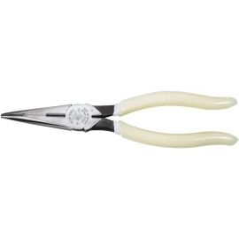 Klein D203-8 8 inch Heavy-Duty Long-Nose Pliers Side-Cutting