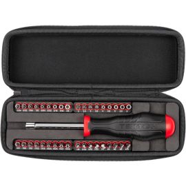 TEKTON  DBH93102-T 1/4 Inch Security Bit Driver and Bit Set with Case, 37-Piece