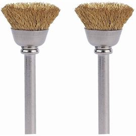 Dremel 536-02 Brass Brushes (2 Pack), 1/2"