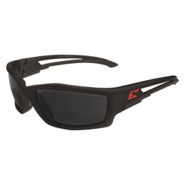 Edge SK136 Kazbek Torque Safety Glasses Black Frm , Smoke Scratch-Resistant Lens