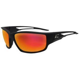 Edge Kazbek Safety Glasses with Aqua Precision Red Mirror Lens