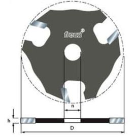 Freud 56-112 Three Wing Slotting Cutters