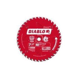 D0740X Diablo 7-1/4 40 Tooth ATB Finishing Saw Blade