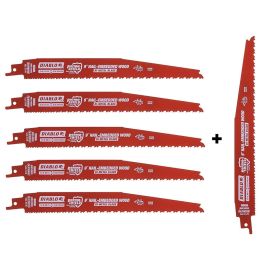 Freud DS0912BW5PC 9 in. Bi-Metal Wood Cutting Reciprocating Blade 5pk | Dynamite Tool