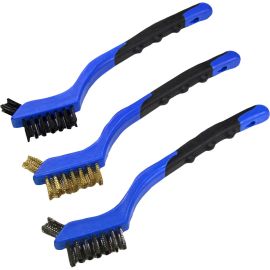 Grip 27210 3-pc Deluxe Mini Wire Brush Set