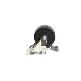 Grip 43056 4 in. Caster Rubber Swivel W/Brake