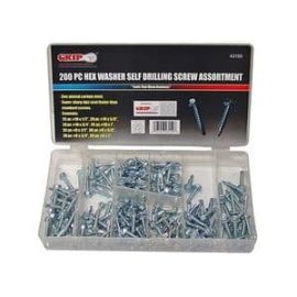 Grip 43159 200pc Hex Washer Screw Assortment