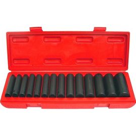 Grip 73560 15 pc 1/2" Deep Impact Socket Set MM | Dynamite Tool