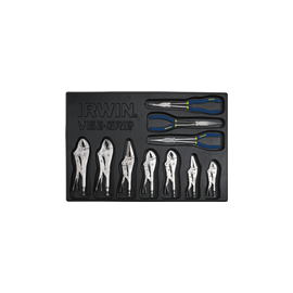 Irwin 1837248 Piece with Lock/Long Nose Pliers 10 Piece Set