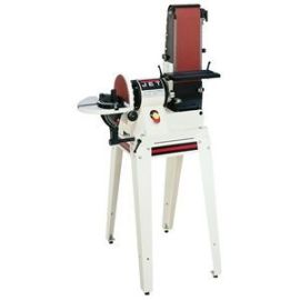 Jet 708596K 6 in x 48 in Belt - 9 in Disc Sander with Open Stand, 3/4HP 1Ph, 115V