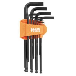 Klein BLS10M  Long Ball-End Hex Key Set, Metric, 10-Piece