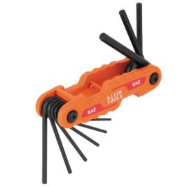 Klein 70540 Compact Folding Hex Key Set, SAE