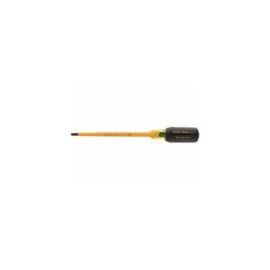 Klein 601-4-INS 4 inch Insulated Cabinet-Tip Round-Shank Screwdriver