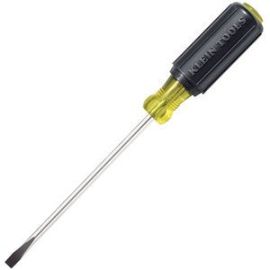 Klein 605-4 1/4" Cabinet-Tip Screwdriver 4" Heavy-Duty Round-Shank