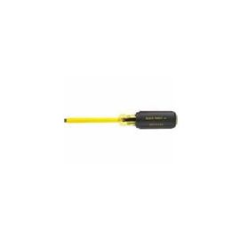 Klein 620-3 Coated 3/16 inch Cabinet-Tip Screwdriver 3 inch Round-Shank