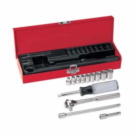 Klein 65500 13-Piece, 1/4-Inch Drive Socket Wrench Set