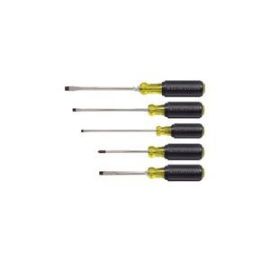 Klein 85075 Screwdriver Set, 5-Pc. Cushion-Grip Assortment w/ Pouch