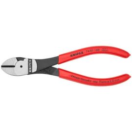 Knipex 7401160  High Leverage Diagonal Cutter Black Plastic Coated 6 1/4 In