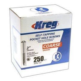 Kreg SML-C2-250 Pocket Screws 2 in. #8 Coarse Washer Head (250 Count)