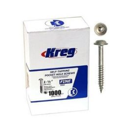 Kreg SML-F125-1000, 1-1/4-Inch #7 Fine Pocket Hole Screws with Pan-Head (1000 Pack)