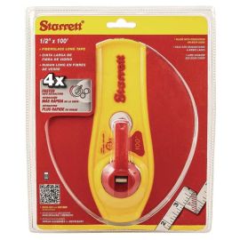 Starrett KTS538-100-N 1/2" x 100' Closed Reel Fiberglass Long Tape