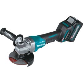 Makita GAG03M1 40V max XGT® Brushless Cordless 4‑1/2” / 5" Paddle Switch Angle Grinder Kit, with Electric Brake (4.0Ah)