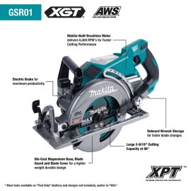 Makita GSR01M1 40V max XGT® Brushless Cordless Rear Handle 7‑1/4” Circular Saw Kit (4.0Ah) BUY NOW