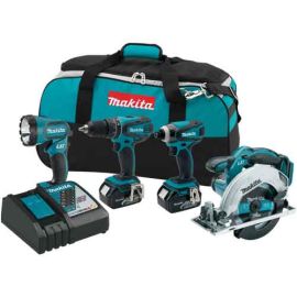 Makita XT405 18V LXT Li-Ion 4 PC. Cordless Combo Kit