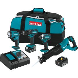 Makita XT440 18V LXT Li-Ion 4 PC. Cordless Combo Kit  (3.0Ah)