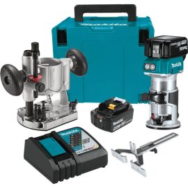 Makita XTR01T7 18V LXT Brushless Li-Ion Cordless Compact Router Kit (5.0Ah)