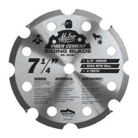 Malco FCCB7 7 1/4" x 4 Tooth Fiber Cement Saw Blade